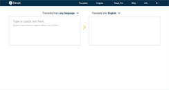 Desktop Screenshot of deepl.com