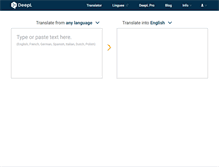 Tablet Screenshot of deepl.com